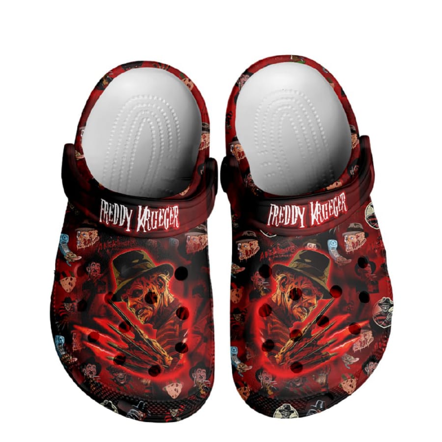 Freddy Krueger x Halloween Crocs Crocband Clogs Freddy Krueger x Halloween Crocs Crocband Clogs