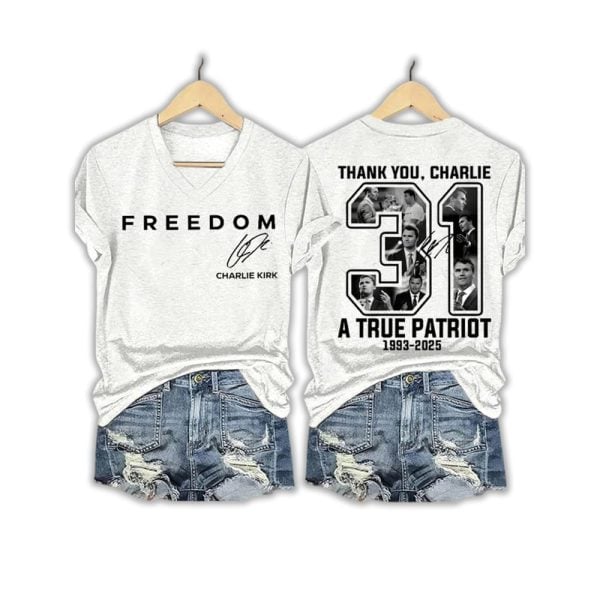 Freedom Thank You Charlie A True Patriot Red Shirt