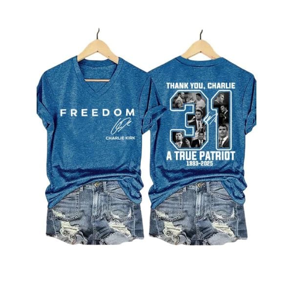 Freedom Thank You Charlie A True Patriot Red Shirt