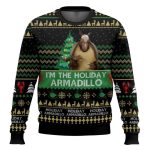 Friends I'm The Holiday Armadillo Ross Ugly Christmas Sweater