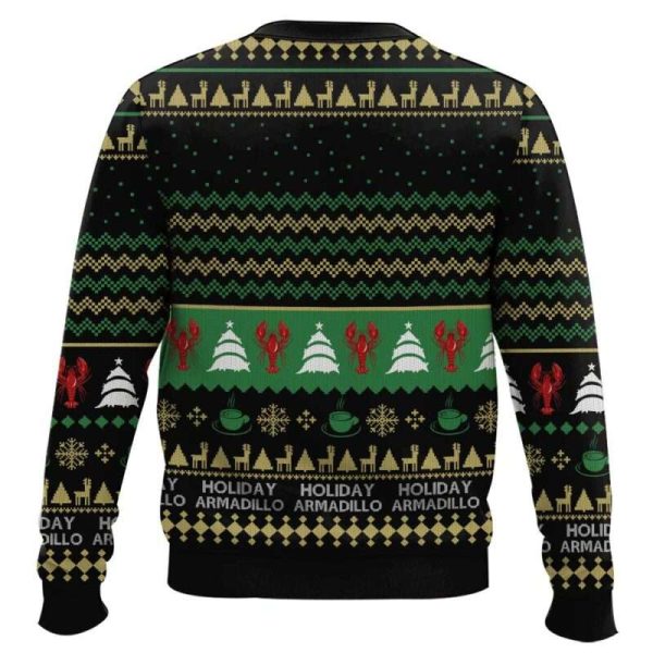 Friends I’m The Holiday Armadillo Ross Ugly Christmas Sweater