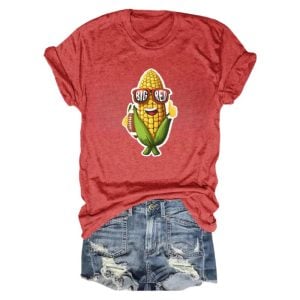 Corn Go Big Red Nebraska Football Tee