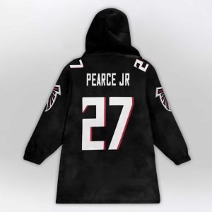 Pearce JR 27 Atlanta Football Unisex Blanket Hoodie2