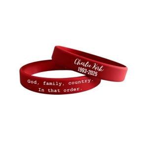 Charlie Kirk God Family Country In That Order Wristband