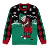Golfing Elf Ugly Christmas Sweater