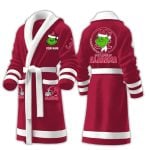 Grnch I Hate People But I Love My Alabama Fleece Bathrobe