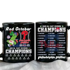 Phillies 2025 B2N NL East Champions Mug