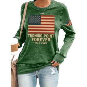 Charlie Kirk Turning Point Forever 1993 2025 Sweatshirt 2 Charlie Kirk Turning Point Forever 1993 2025 Sweatshirt2