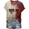 Halloween Bloody Bite Me Shirt