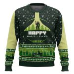 Happy Halo-days Halo Ugly Christmas Sweater