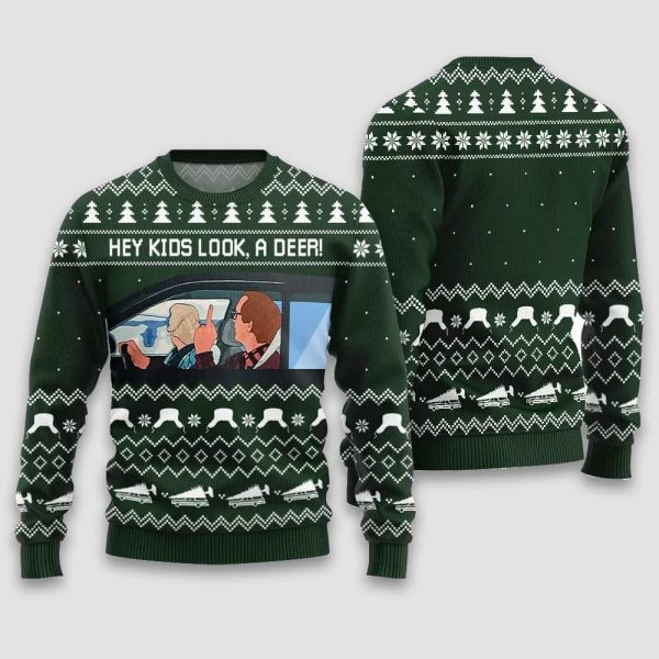 Hey Kids Look A Deer National Lampoon Ugly Christmas Sweater