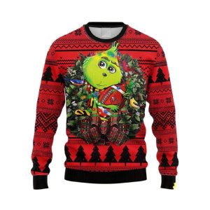 Buccaneers Grnch Hug Ugly Christmas Sweater