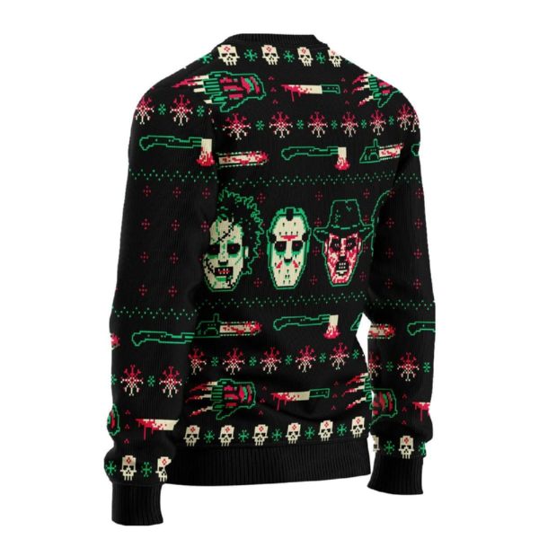 Horror Killer Christmas Halloween Ugly Sweater