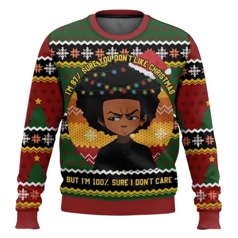 Huey Freeman The Boondocks Ugly Christmas Sweater Huey Freeman The Boondocks Ugly Christmas Sweater