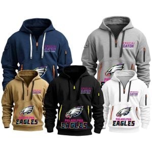 2025 Eagles Crucial Catch Quarter Zip Hoodie