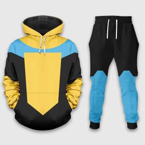 Invincible Halloween Cosplay Mark Grayson Costume Hoodie Joggers