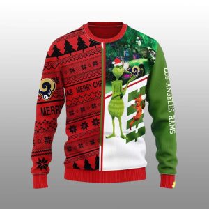 Rams Grnch Scooby Doo Ugly Christmas Sweater1