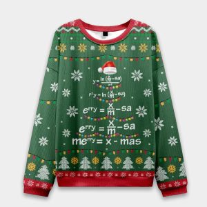 Math Merry Xmas Tree Ugly Christmas Sweater