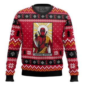 Marvel Jesus Deadpool Ugly Christmas Sweater