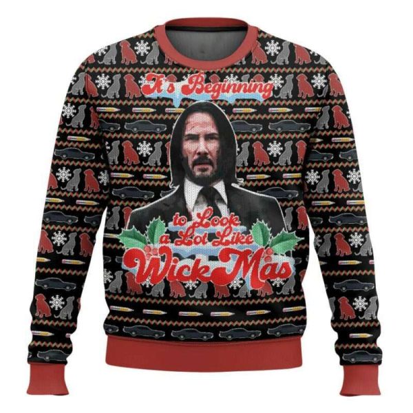 It’s Beginning To Look A Lot Like WickMas John Wick Ugly Christmas Sweater