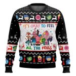 It's Okay To Feel All The Feels Inside Out Ugly Christmas Sweater
