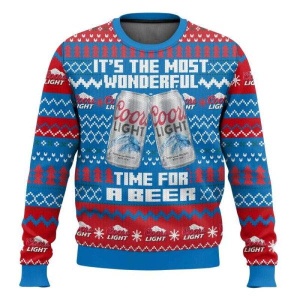 It’s The Most Wonderful Time For A Coors Light Ugly Christmas Sweater
