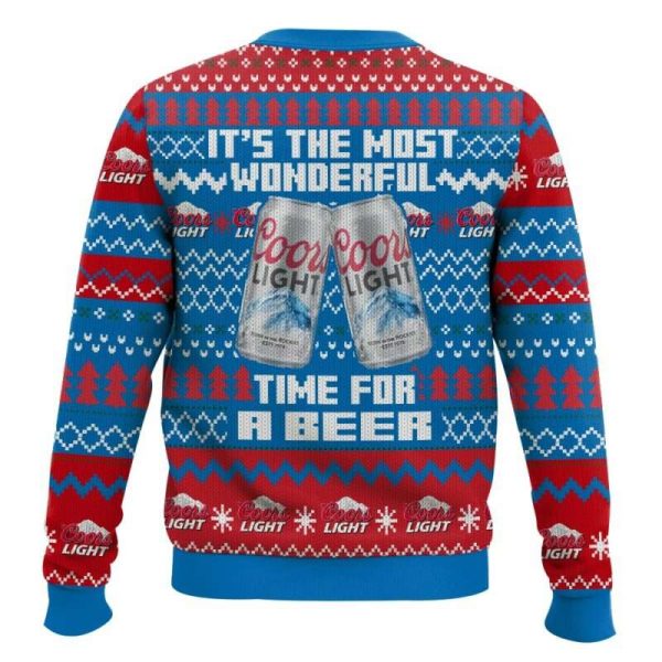 It’s The Most Wonderful Time For A Coors Light Ugly Christmas Sweater