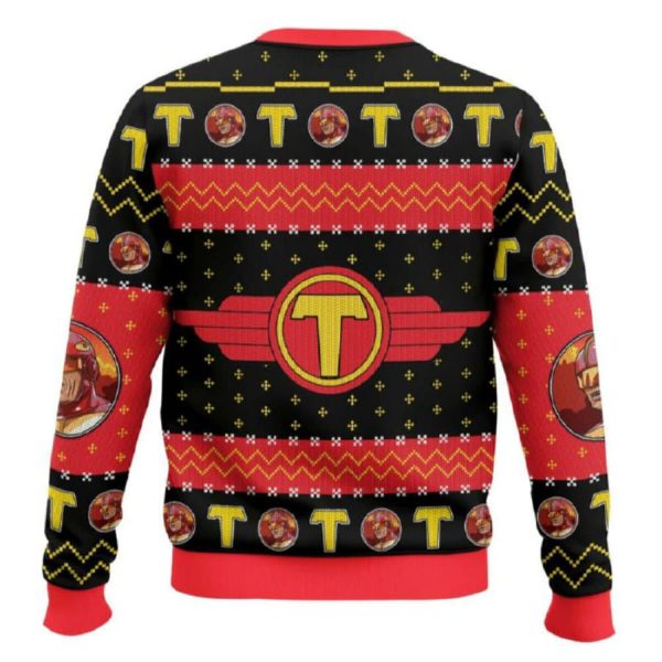 It’s Turbo Time Turbo Man Jingle All the Way Ugly Christmas Sweater