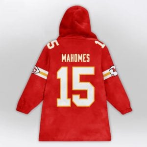 Patrick Mahomes 15 Captain Chiefs Blanket Hoodie 2 Patrick Mahomes 15 Captain Chiefs Blanket Hoodie2
