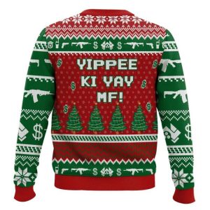 Video Game Nakatomi Die Hard Christmas Ugly Sweater1