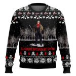Jason Voorhees Slashing Ugly Christmas Sweater
