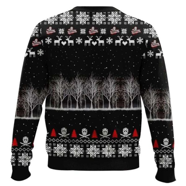 Jason Voorhees Slashing Ugly Christmas Sweater