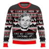 Jeffrey Dahmer I Like My Men Like My Coffee-Ground Up Ugly Christmas Sweater