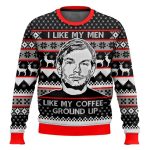 Jeffrey Dahmer I Like My Men Like My Coffee-Ground Up Ugly Christmas Sweater