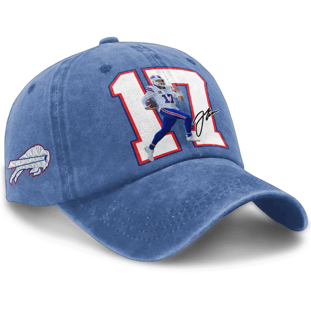 Josh Allen Bills Signature Washed Cap Josh Allen Bills Signature Washed Cap