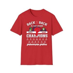 Phillies Back To Back NL East Champions 2025 Shirt 1