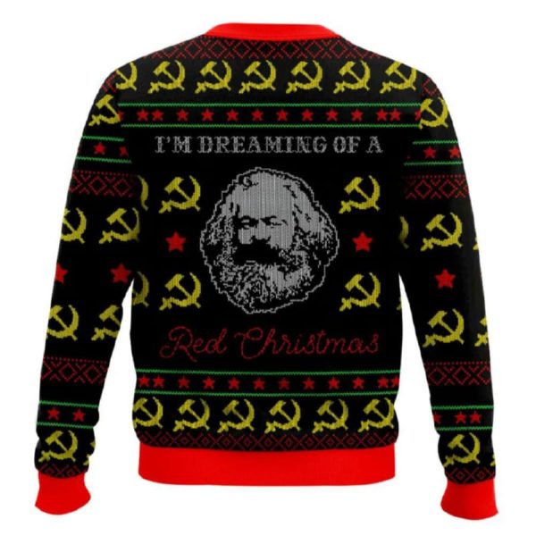 Karl Marx I’m Dreaming Of A Red Christmas Ugly Sweater