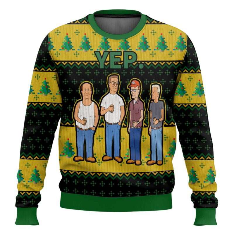 King Of The Hill Yep Ugly Christmas Sweater King Of The Hill Yep Ugly Christmas Sweater