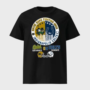 Notre Dame On Saturdays Colts On Sundays Shirt 1