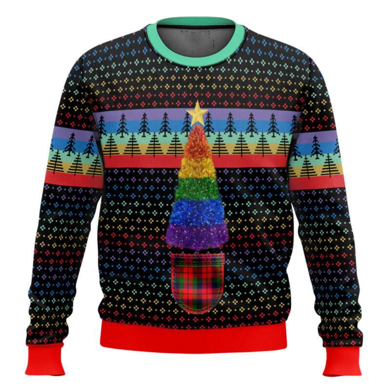 LGBTQ Christmas Tree Ugly Christmas Sweater LGBTQ+ Christmas Tree Ugly Christmas Sweater