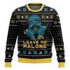 Leave Me Malone Post Malone Ugly Christmas Sweater