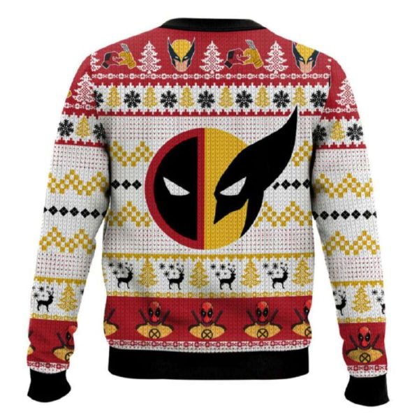 Let’s Fucking Go Deadpool Wolverine Ugly Christmas Sweater