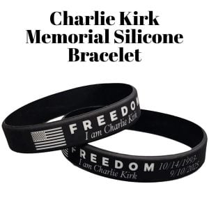 Freedom I Am Charlie Kirk Bracelet