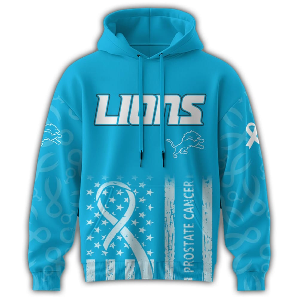 Lions Prostate Cancer Awareness Hoodie 2025 Lions Prostate Cancer Awareness Hoodie 2025