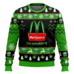 Marijuana I'm Smokin' It Christmas Ugly Sweater