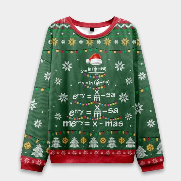 Math Merry Xmas Tree Ugly Christmas Sweater