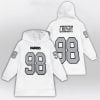 Maxx Crosby 98 Las Vegas Football Unisex Blanket Hoodie