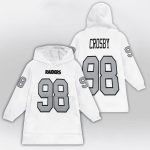 Maxx Crosby 98 Las Vegas Football Unisex Blanket Hoodie