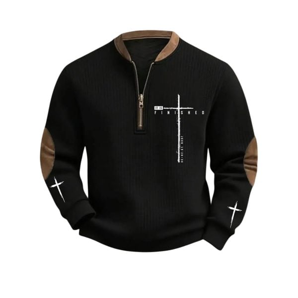 Men’s It Is Finished Cross Printed Casual Top