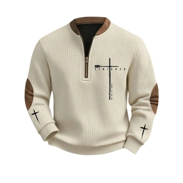 Men’s It Is Finished Cross Printed Casual Top